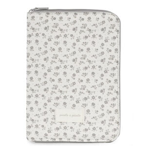 Carnet de santé Little Bloom Fleurs Gris 