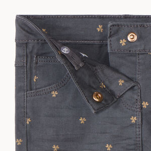 Twillbroek met bloemenprint voor meisjes 