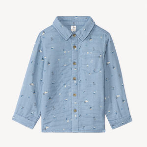 Langarmige ski-gedrukte blouse voor babyjongen 