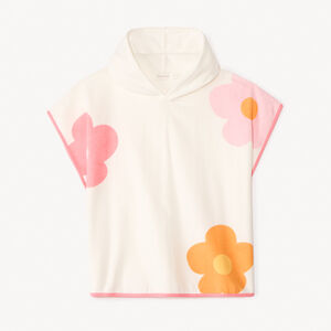 Bloemige badcape voor meisjes 