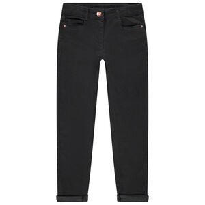 Pantalon en twill uni fille 