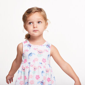 Mouwloze jurk met bloemenprint Stitch & Angel (Disney) meisjes 
