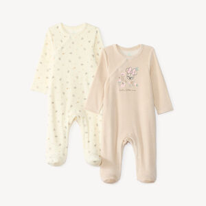 Set van 2 fleece voetenzakken voor baby meisjes met Minnie Mouse motief. 