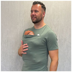 T-shirt Porte-bébé Homme Taille S Vert 
