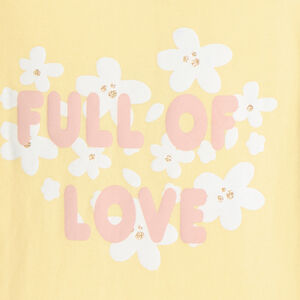 T-shirt manches longues bébé fille print pailleté fantaisie 