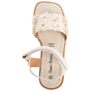 Sandales à fleurs 3D rivetées pour fille 