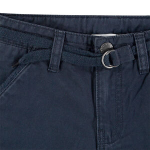 Bermuda en coton uni avec ceinture ajustable 