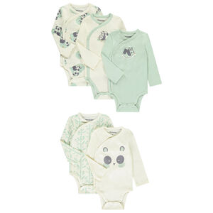 Set van 5 fantasiebodies voor babyjongens met verschillende openingen volgens de leeftijd 