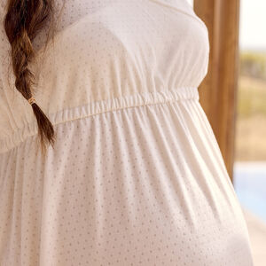 Nuisette de grossesse et d'allaitement en maille pointelle 