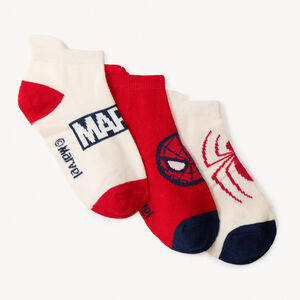 Set van 3 paar Spider-Man Marvel sokken voor jongens. 