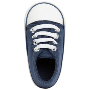 Baskets montantes à lacets en toile pour bébé garçon 