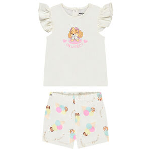 Set pyjama Stella Pat'Patrouille pour bébé fille avec ouvertures différentes selon l'âge 