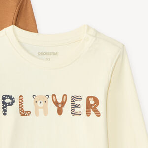 Set van 3 langarm t-shirts voor babyjongens 