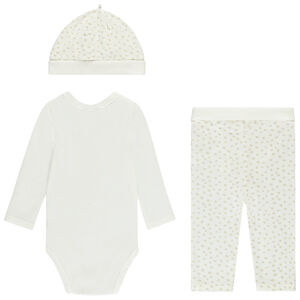 3-delig lang babyset 2025 met gevlekte print 