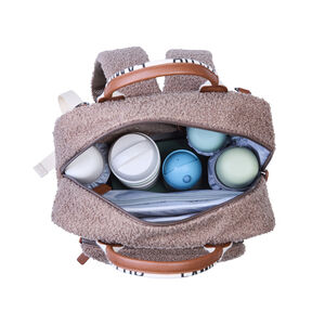 Sac à dos Family Club Signature en teddy soft brown 