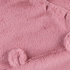 Gigoteuse sans manches en fausse fourrure 70 cm - Rose 