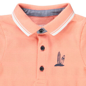 Poloshirt met korte mouwen en fantasieprint voor babyjongen 