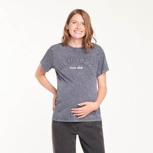 T-shirt manches courtes fantaisie de grossesse et d'allaitement 