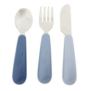 Set de 3 couverts Miamix en métal bleu 