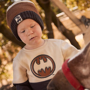 Muts en snood met sherpa voering voor jongens 