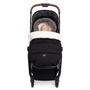 Voetenzak winter voor draagmand en kinderwagen Black 