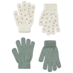 Lot de 2 paires de gants en tricot 