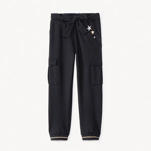 Jogging ceinturé à étoiles brodées pour fille 