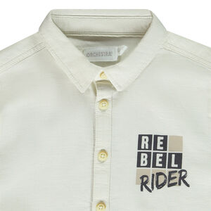 Chemise manches longues en coton print Rebel Rider pour garçon 