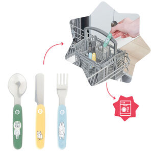 Lot de 3 couverts en métal  