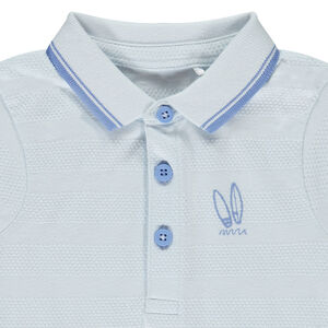 Polo manches courtes broderie fantaisie pour bébé garçon 