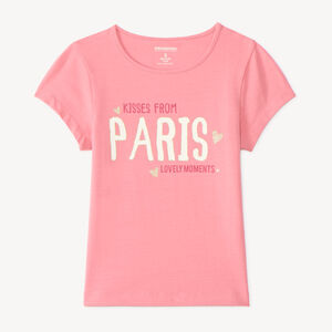 T-shirt manches courtes print fantaisie fille 
