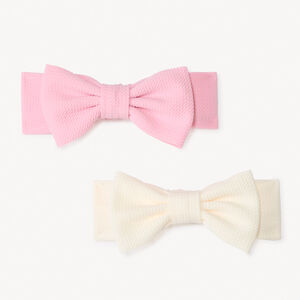 Set van 2 haarbanden met knopen voor meisjesbaby's 