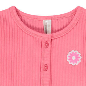 Gilet en maille côtelée pour bébé fille 