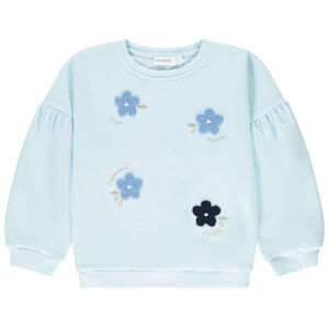 Sweat molleton Oversize met bloemen bouclettes voor meisjes 