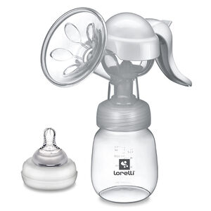 Tire-lait manuel avec biberon 180 ml Blanc 