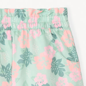 Short en tissu imprimé fantaisie fille 