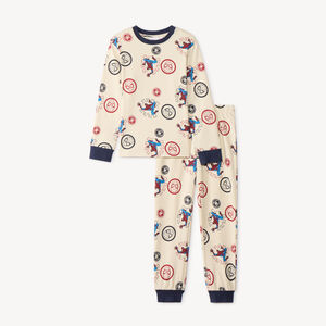 Set van 2-delige lange pyjama voor jongens met Spider-Man Marvel-print. 