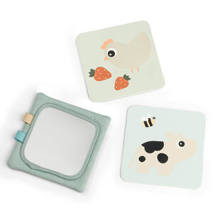 Porte-cartes contrasté pour bébé Tiny farm Vert 