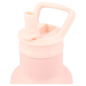 Drinkfles 350 ml roze met bloemenprint geïsoleerd thermisch 