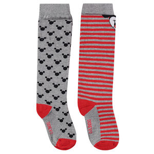 Lot de 2 collants épais motif Minnie et Mickey Disney 