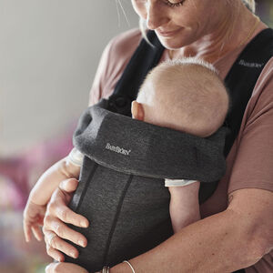 Porte Bébé Mini Jersey 3D - Gris Charbon  