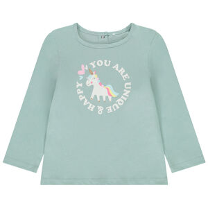 Langarm T-shirt met print voor meisjes 