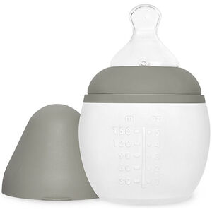 Zuigfles silicone 150 ml speen slow flow Kaki 