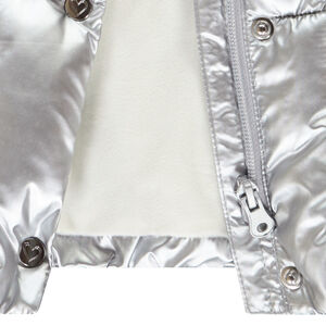 Mouwloze donsjas met iriserend effect voor meisjes 