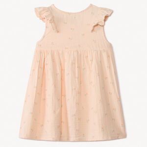 Set van jurk, bloomer en haarband met print meisjes 