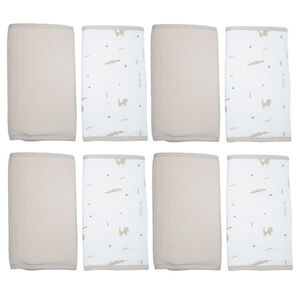 Set de 8 protections pour barreaux avec velcro - Tam Tam - Sable 