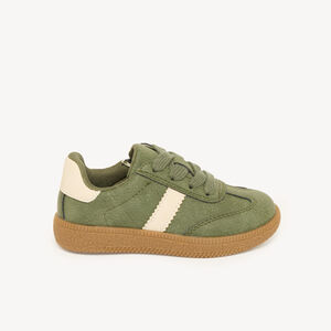 Lage sneakers voor jongens met suède-effect, veters en rits. 