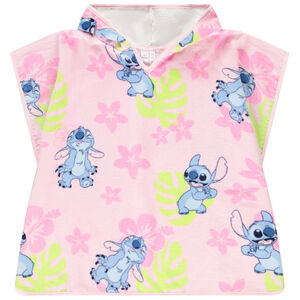 Poncho de bain imprimé Stitch Disney pour fille 