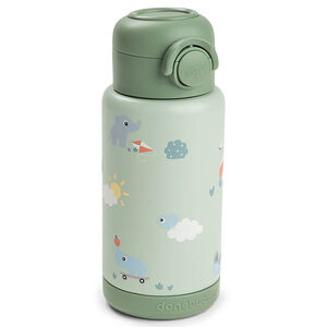 Drinkfles isothermish met rietje 340ml Playground Groen 
