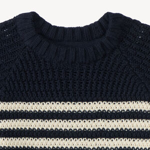 Pull tricot garçon à rayures 